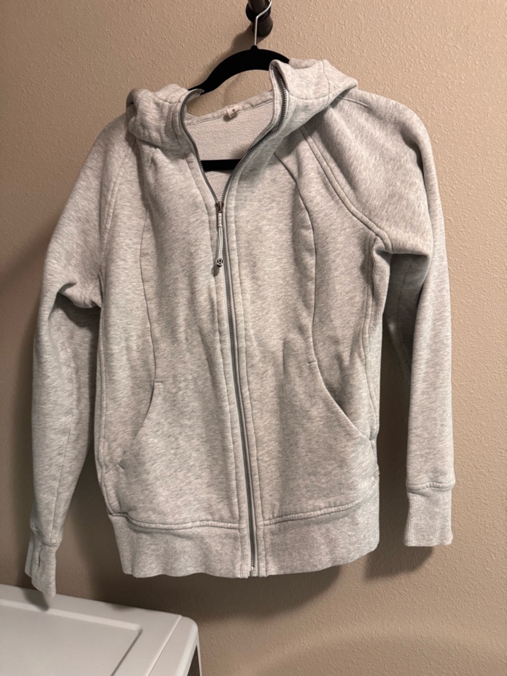 Lululemon Scuba Full-Zip Light Gray Hoodie
